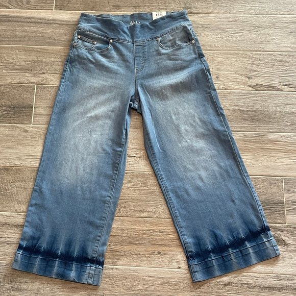 Style & Company wide crop pull on jeans - Picture 1 of 6